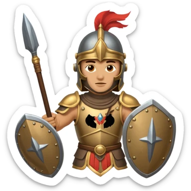 Ancient chariot soldiers sticker