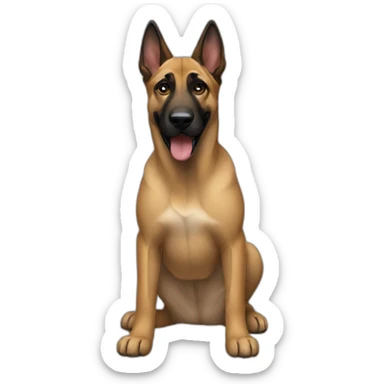 Malinois chiot sticker