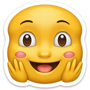 Emoji qui croque son doigt  sticker