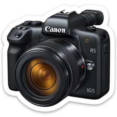 Create a canon r camera sticker
