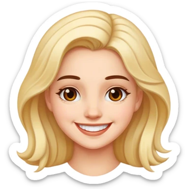 Vanessa smiling  sticker