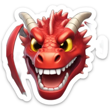 crazy-funny-cyberpunk-red-dragon-head-with-beautiful-smile-wearing sticker
