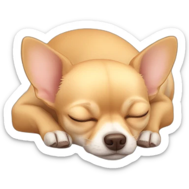 chihuahua sleeping sticker
