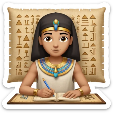 escriba egipcio sticker