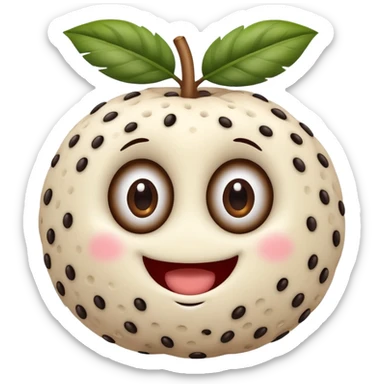 a tapioca mascot sticker