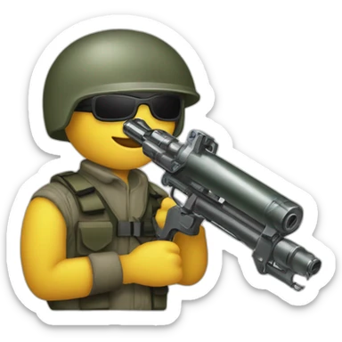 Speciales forces with grease gun sticker