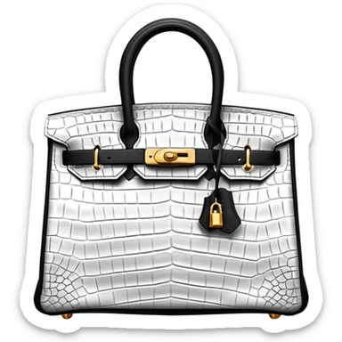 hermes birkin himalayan bag sticker