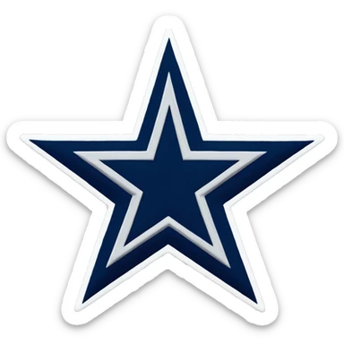 Dallas cowboys  star logo sticker