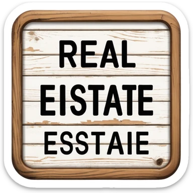 real estate sign sticker