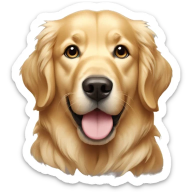 Golden retriever called Thor sticker