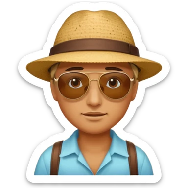 person living in desert sticker