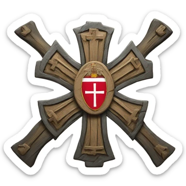 serbian cross sticker