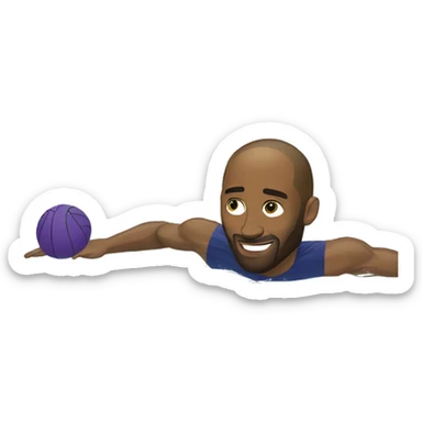 kobe bryant swimming  sticker