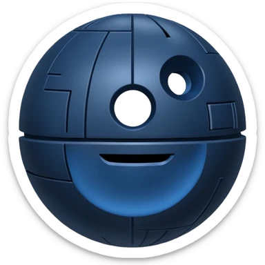 deathstar blueberry sticker