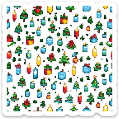 festive mood on your birthday sticker