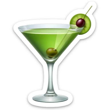 green martini sticker