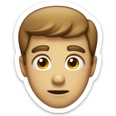 Dissatisfied smile sticker