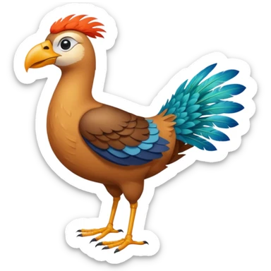 High resolution of   realistic full body bird distorted , no extra hybrid sticker