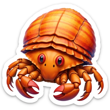 hermit crab sticker