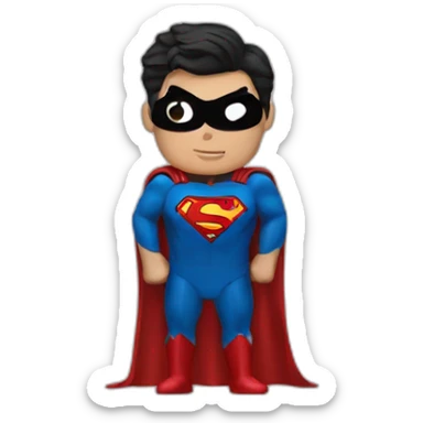 Superman black suit sticker