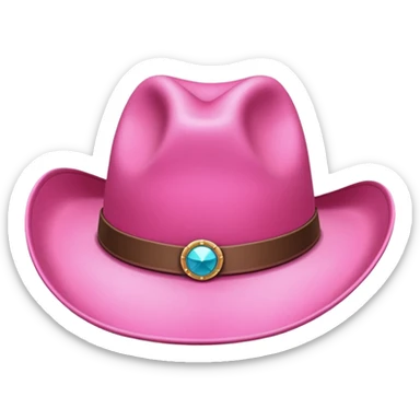 pink cowgirl hat sticker