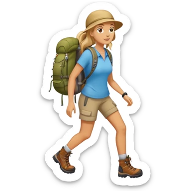 womanHiking sticker