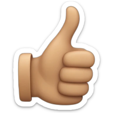 a man thumbing up sticker