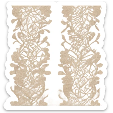 biege lace corset sticker