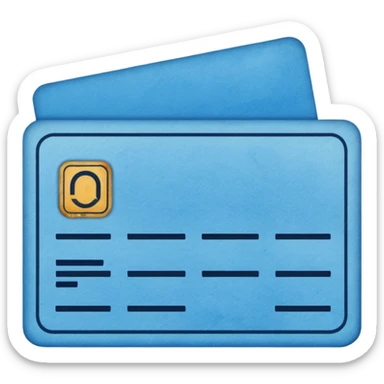 Library card
 sticker