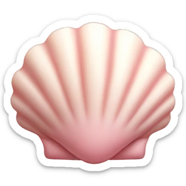 shell light pink sticker