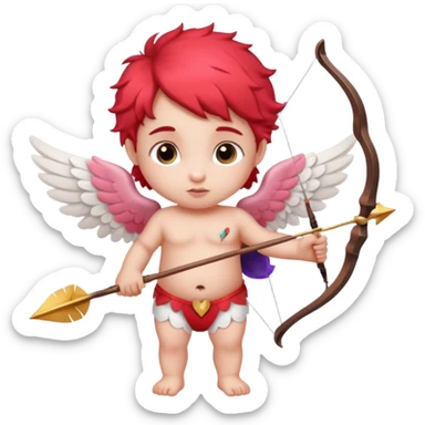 cupid for valentines day sticker