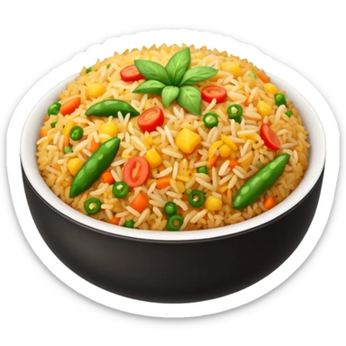 Fried rice sticker