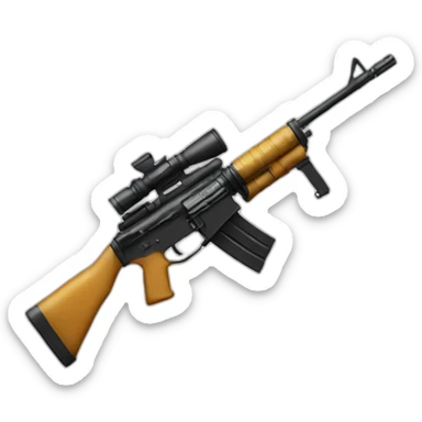 cat with m16 sticker