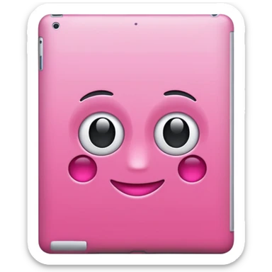 pink ipad  sticker