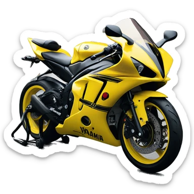 Yamaha 60th aniversary yellow R1 sticker