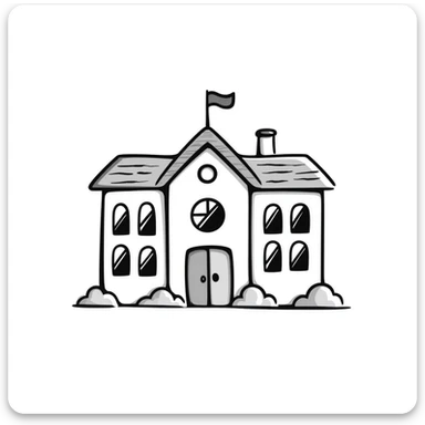 school building sticker