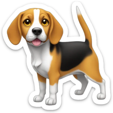 Beagle déguisé en Pikachu sticker
