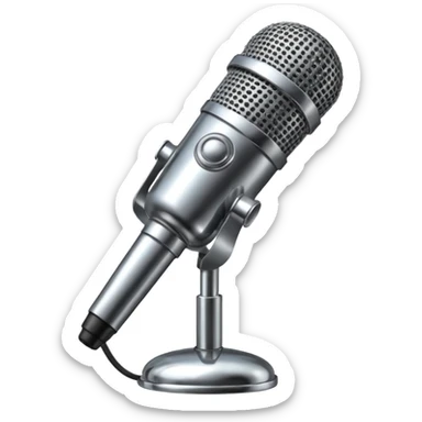 Vintage Microphone sticker