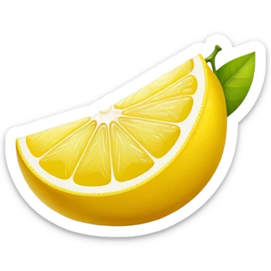 lemon wedge
 sticker