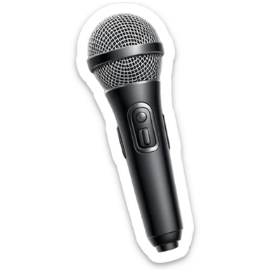 modern wireless microphone sticker