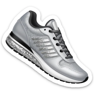 glitter running shoes no brand sticker