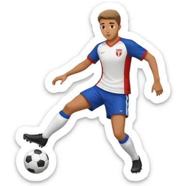 a player Defending against a player  in soccer  sticker