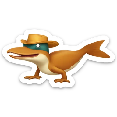Perry the platypus  sticker
