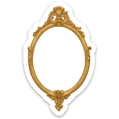 Marie Antoinette style mirror sticker