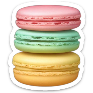 Macaron with colors of sunrise sticker