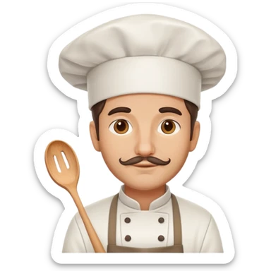 italian man chef sticker