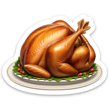 turkey xmas sticker