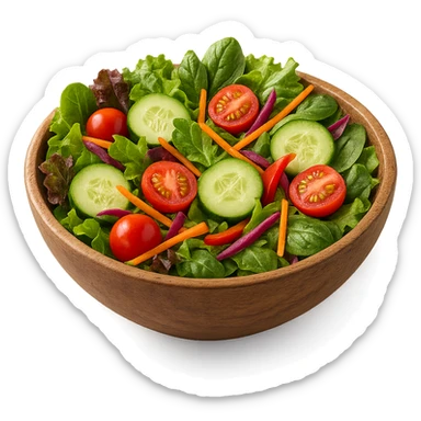 BOWL DI INSALATA,  iperrealistico 4k sticker