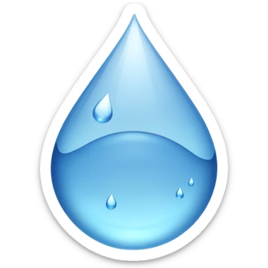 water droplet emoji sticker