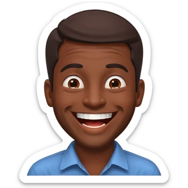 a guy from kerala laughing need his back ground sticker